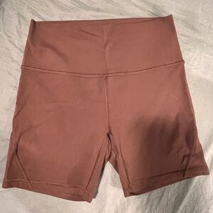 Ryderwear High Waist Brown Athletic Shorts